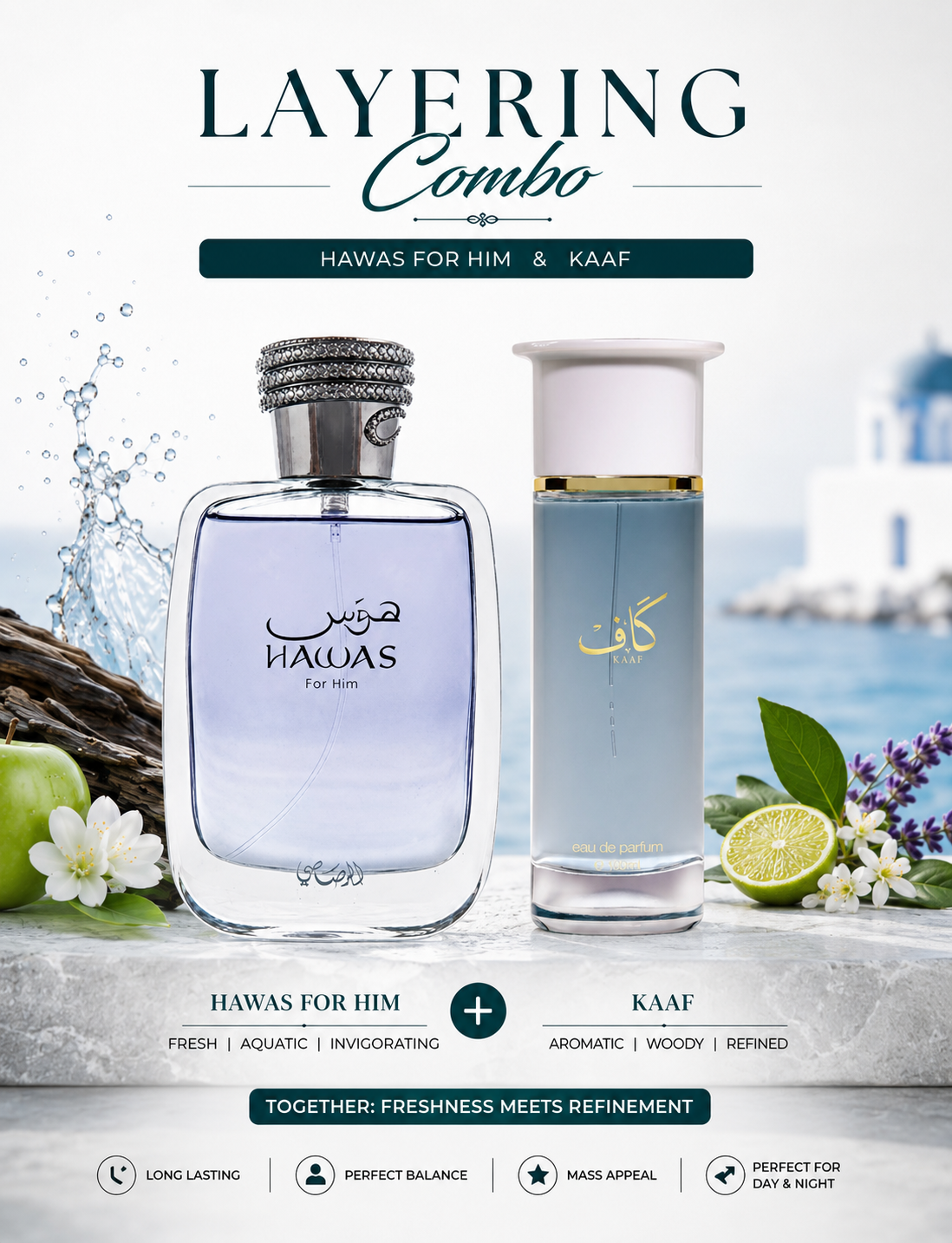 Layering Combo (Hawas For Him & Kaaf)